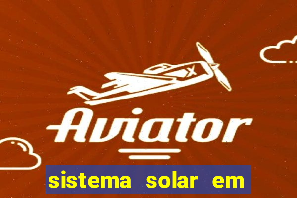 sistema solar em tempo real