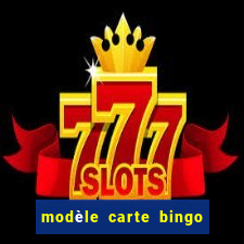 modèle carte bingo quarantaine gratuit