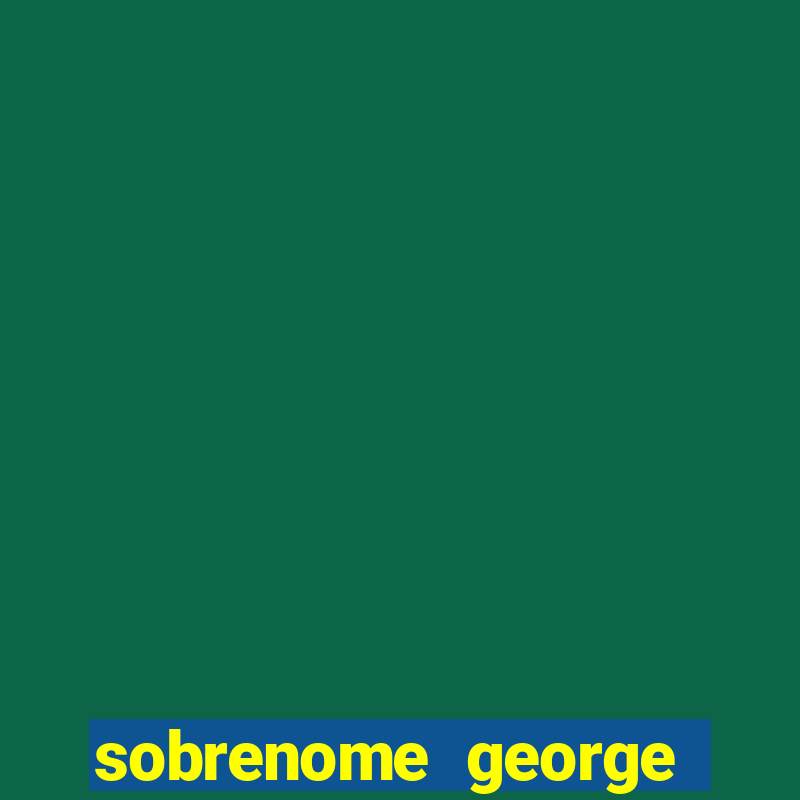 sobrenome george stardew valley