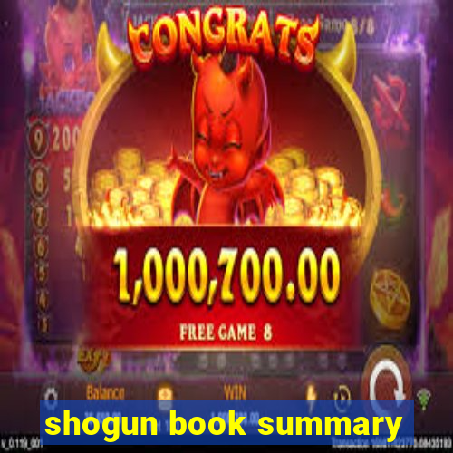 shogun book summary