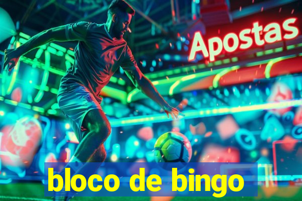 bloco de bingo