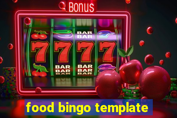 food bingo template