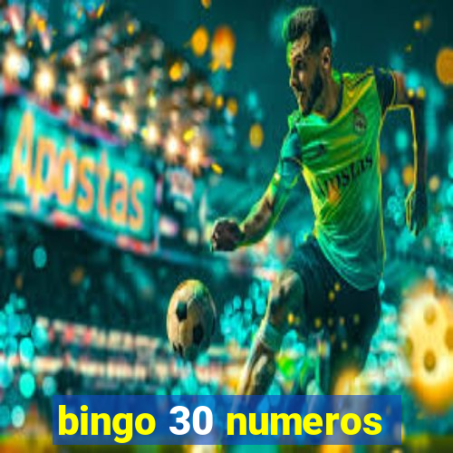 bingo 30 numeros