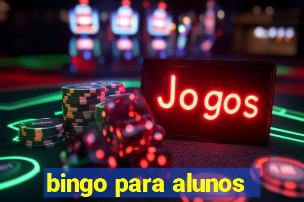 bingo para alunos