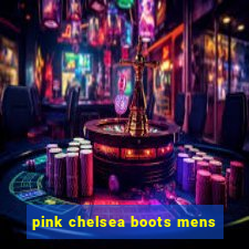 pink chelsea boots mens