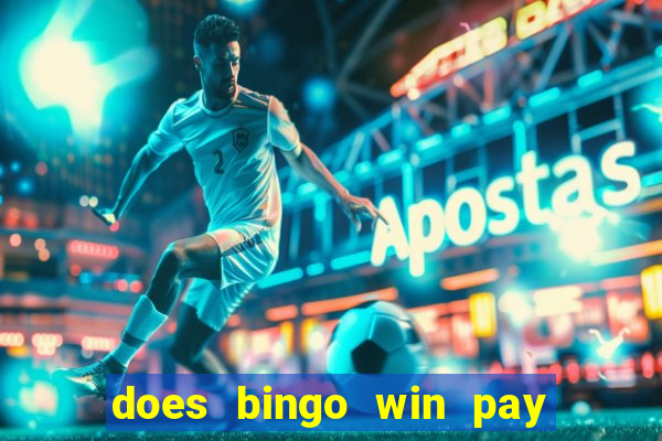 does bingo win pay real money