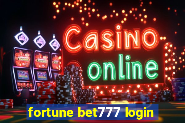 fortune bet777 login