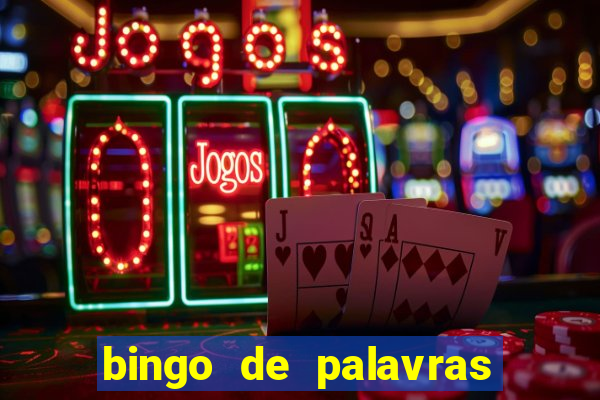 bingo de palavras para o 4 ano