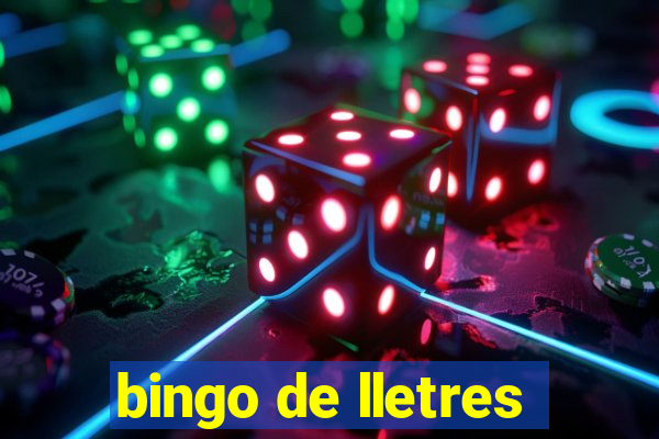 bingo de lletres