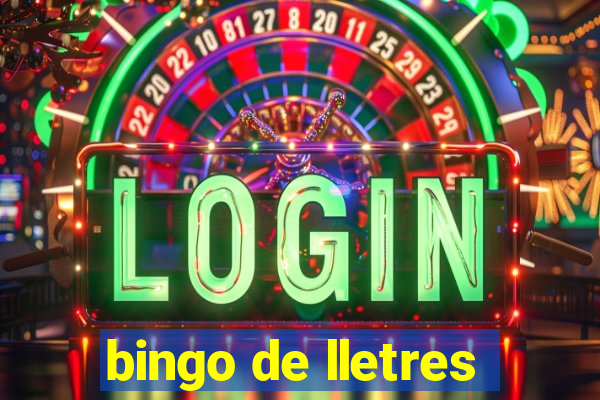 bingo de lletres