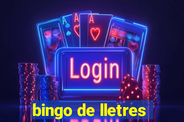 bingo de lletres