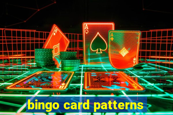 bingo card patterns