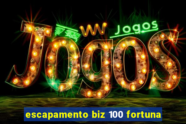 escapamento biz 100 fortuna