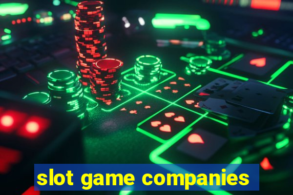 slot game companies