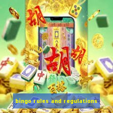 bingo rules and regulations