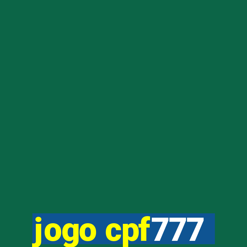 jogo cpf777