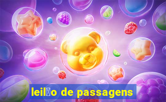 leil茫o de passagens