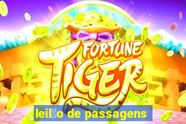 leil茫o de passagens