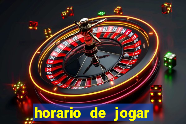 horario de jogar fortune tiger