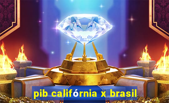 pib califórnia x brasil