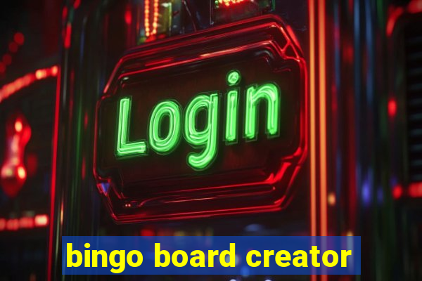 bingo board creator