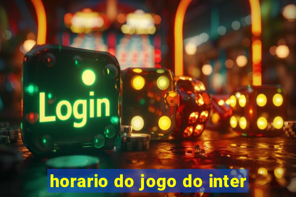 horario do jogo do inter