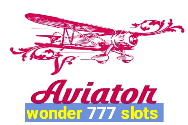 wonder 777 slots