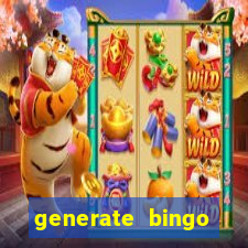 generate bingo cards with pictures