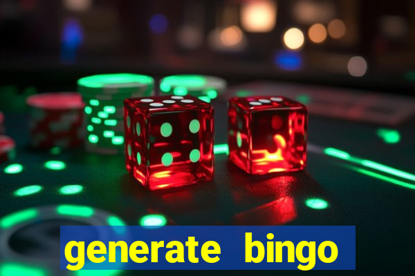 generate bingo cards with pictures