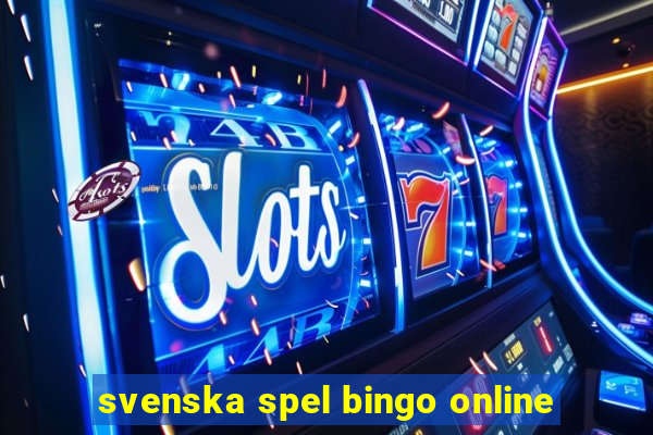 svenska spel bingo online