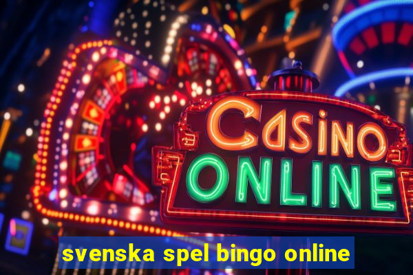 svenska spel bingo online