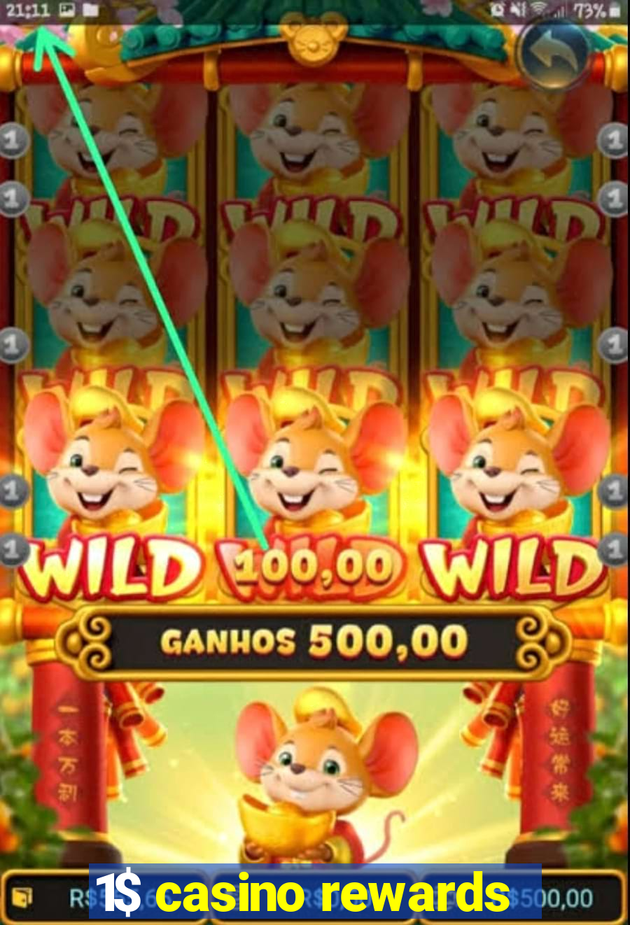 1$ casino rewards