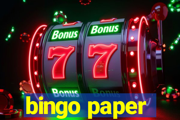 bingo paper