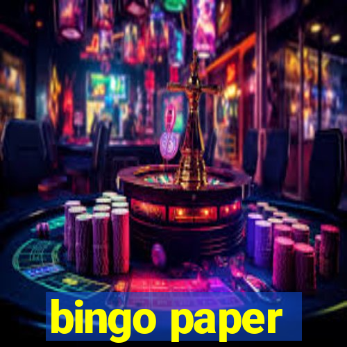 bingo paper