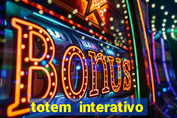 totem interativo touch screen