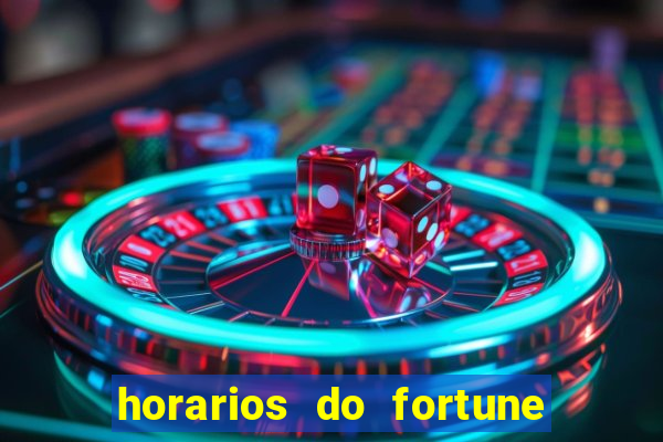 horarios do fortune tiger hoje