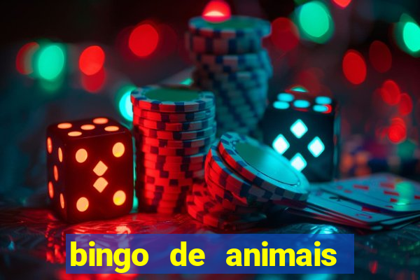 bingo de animais para educa??o infantil