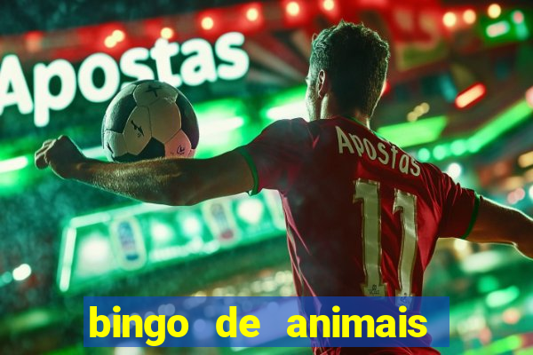 bingo de animais para educa??o infantil