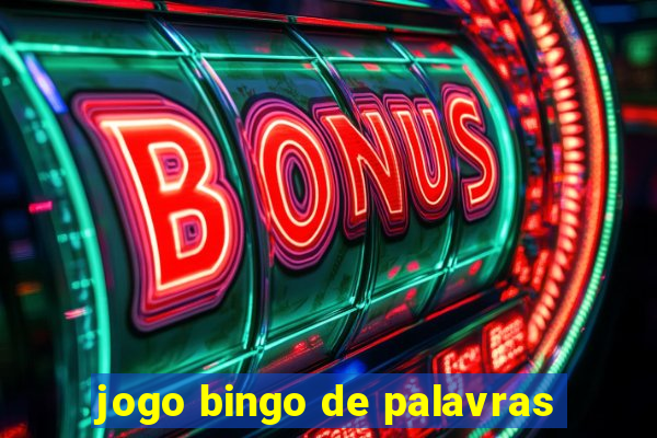 jogo bingo de palavras