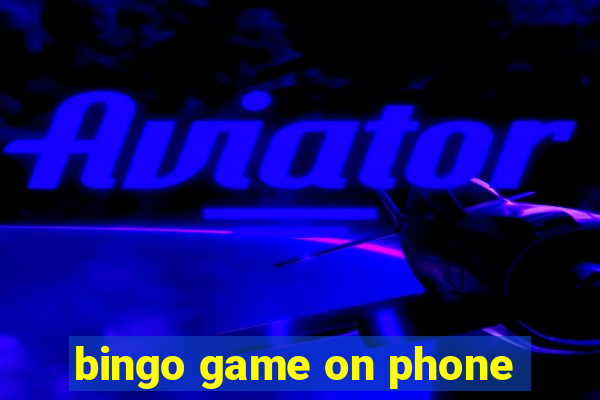 bingo game on phone