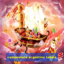 campeonato argentino tabela