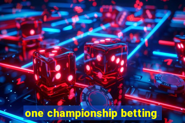 one championship betting