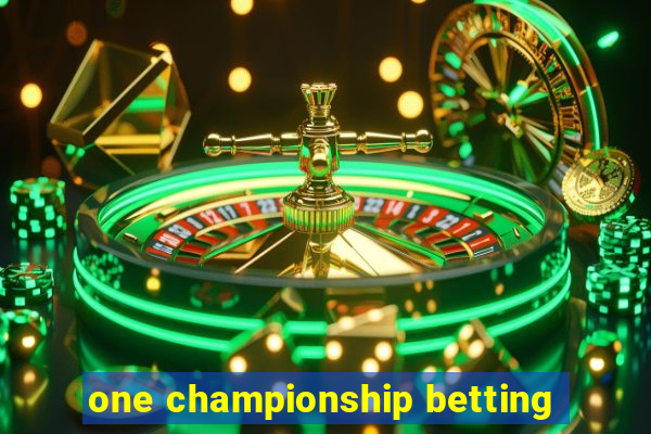 one championship betting