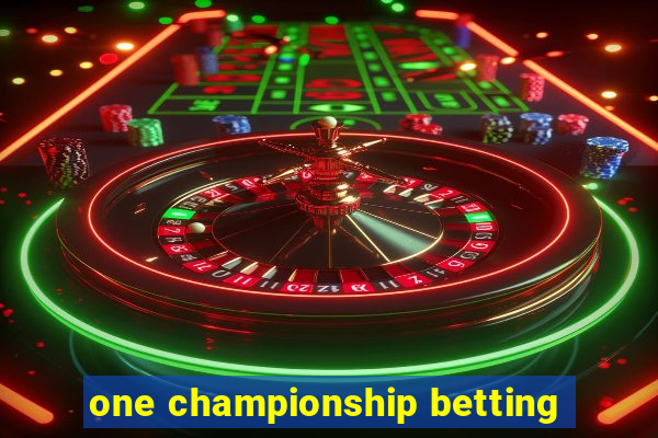 one championship betting