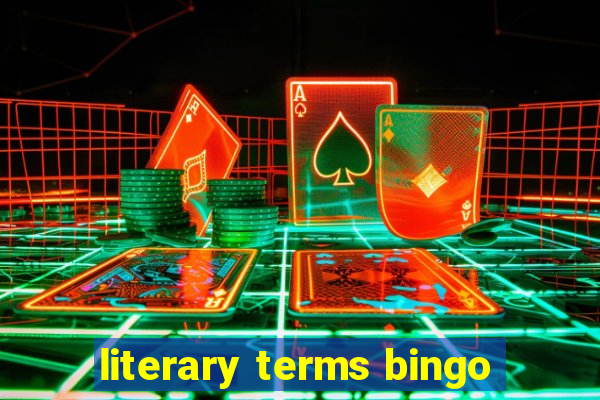 literary terms bingo