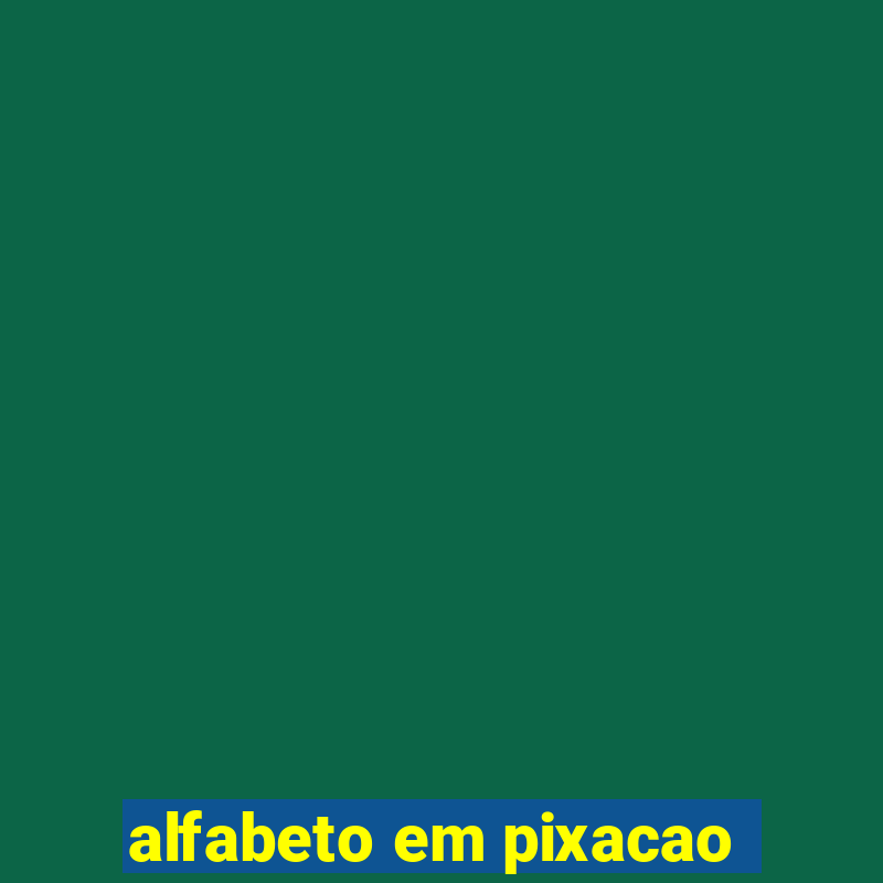 alfabeto em pixacao