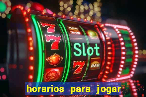 horarios para jogar na blaze