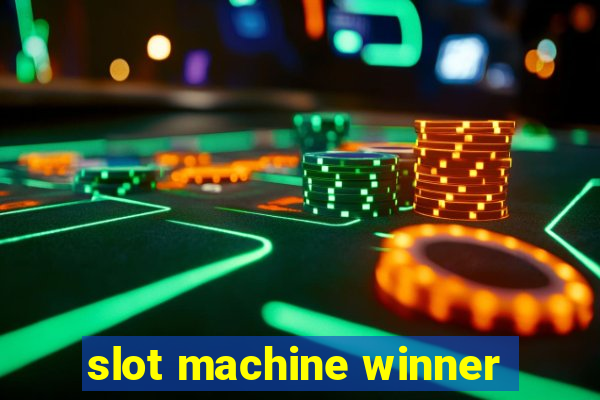 slot machine winner