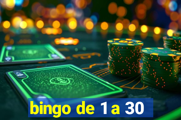 bingo de 1 a 30