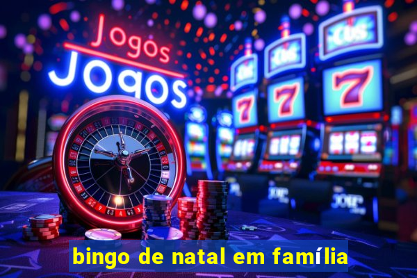 bingo de natal em família